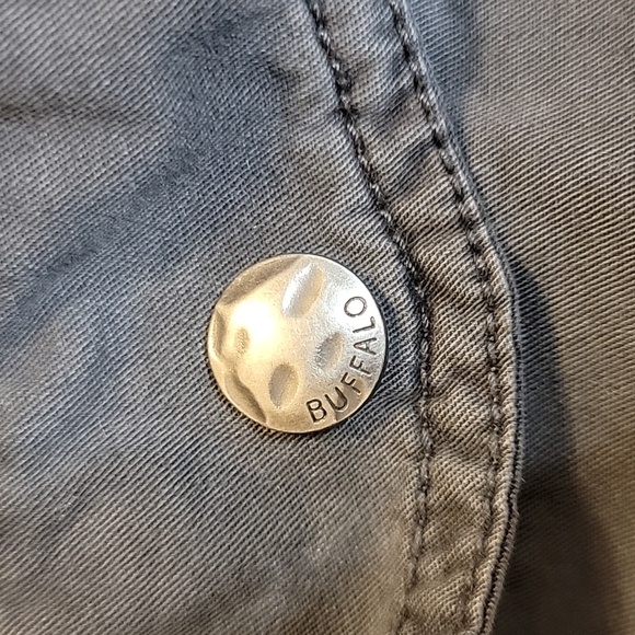 Buffalo David Bitton Charcoal Anorak Jacket With Cinches Size Large - Picture 7 of 10